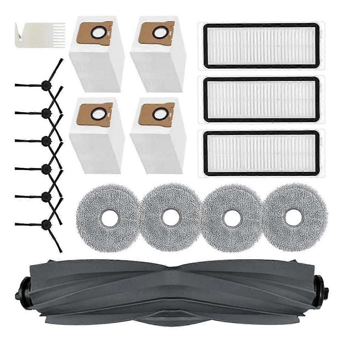 Für L20 Ultra Hauptseitenbürste Hepa-filter Wischmopptuch Staubbeutel--