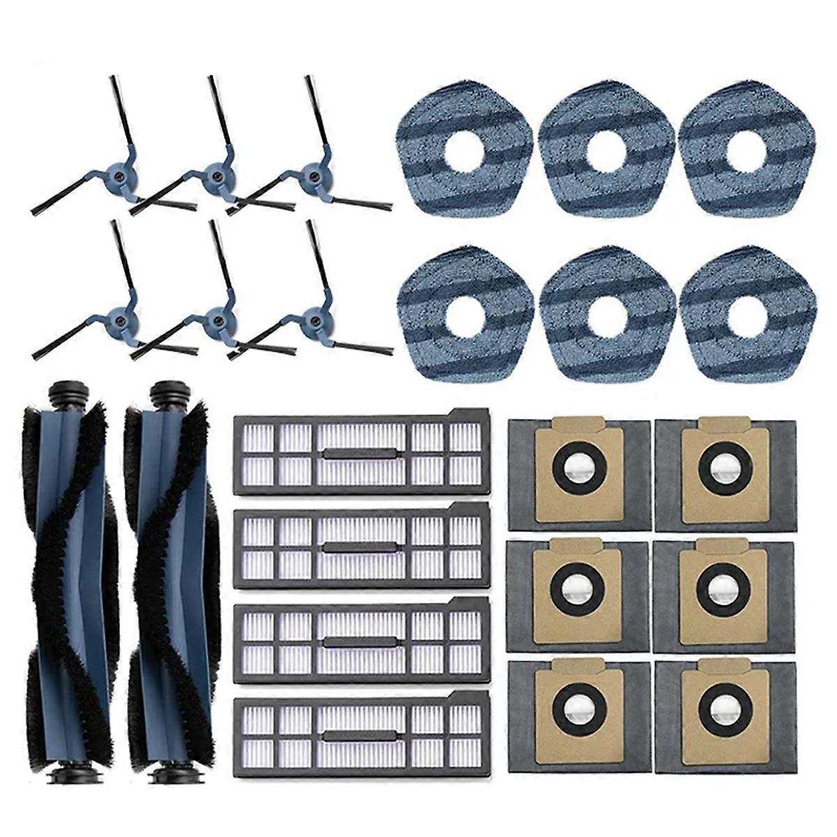Für X10 Pro Omni Hauptseitenbürste Hepa-filter Wischmopptuch Staubbeutel