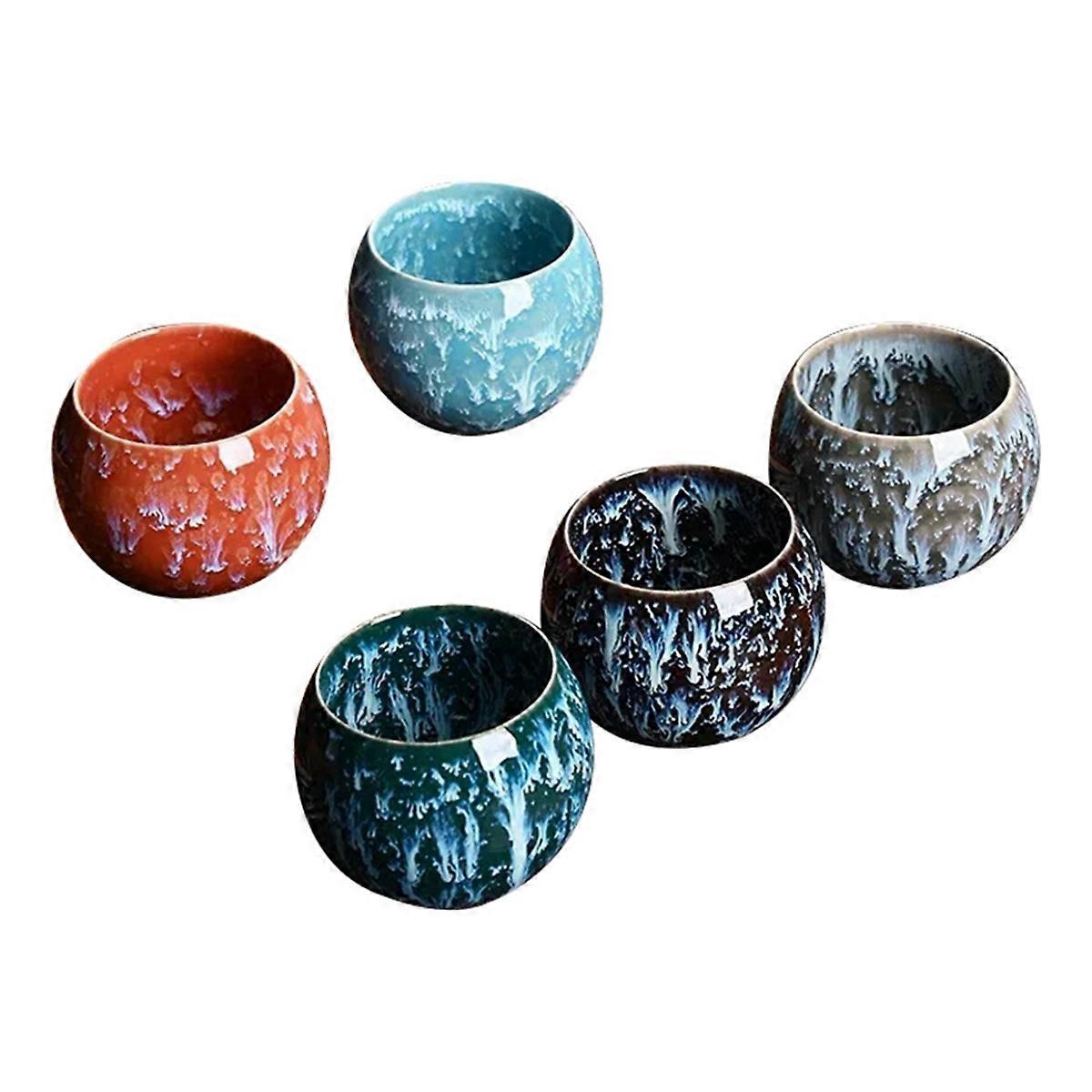 Kiln Change Keramik-teetassenset - Geschenkbox „five Elements“ --
