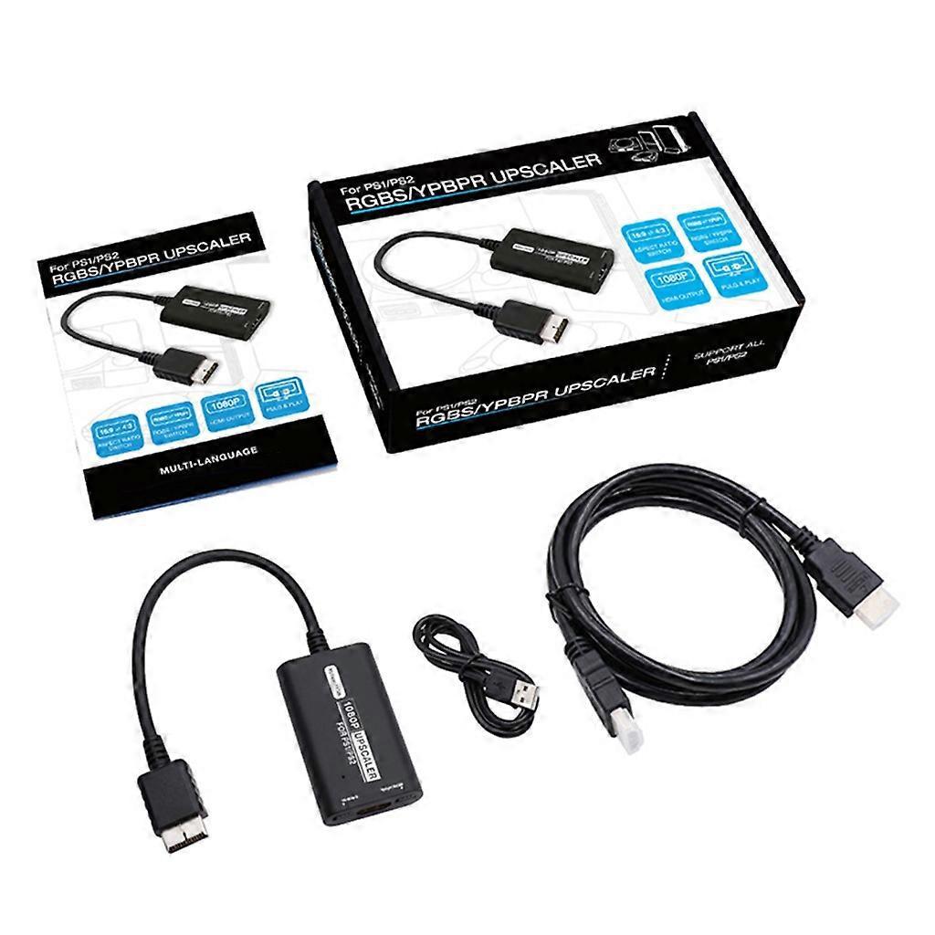 Ps1 Hdtv-konverter 16:9/4:3 Bildformatumschaltung Hdmi-kompatibler Adapter