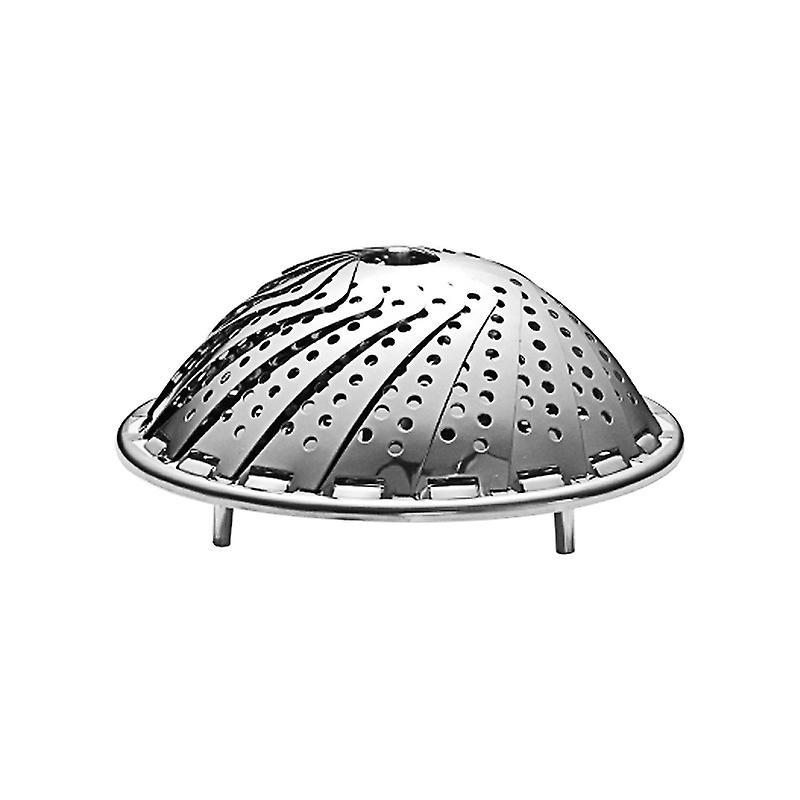 Zusammenklappbarer Gemüsedämpfer Aus Edelstahl (16 Cm), Inklusive Kochutensilien Für Gemüse Und Meeresfrüchte