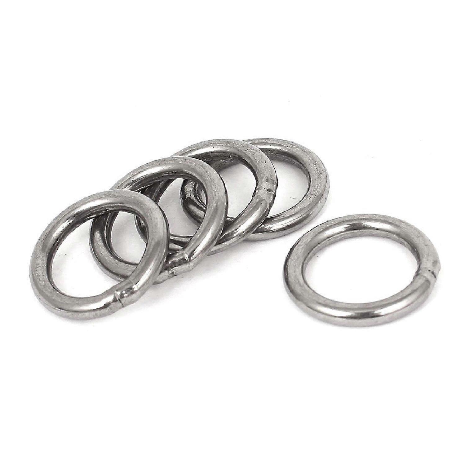 20 Mm X 3 Mm Edelstahl-gurtband Mit Angeschweißten O-ringen, 5 Stück