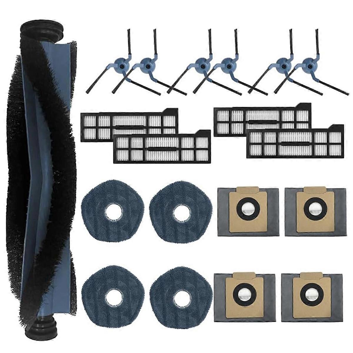 Für X10 Pro Hauptseitenbürste Hepa-filter Wischtuch Staubbeutel--