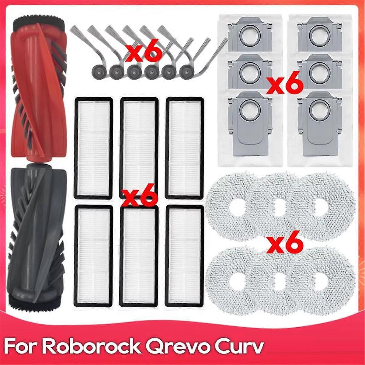 Kompatibel Mit Roborock Qrevo Curv/ P20 Pro Ersatzteilen