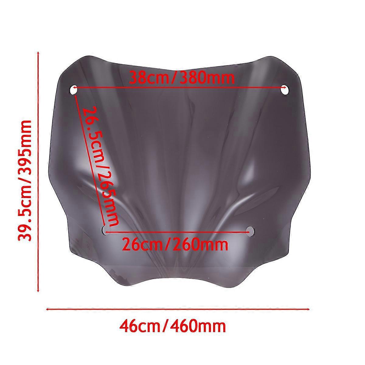 395 Mm Getönte Motorrad-windschutzscheibe Für Sh125 Sh150 Sh150i 20-23--