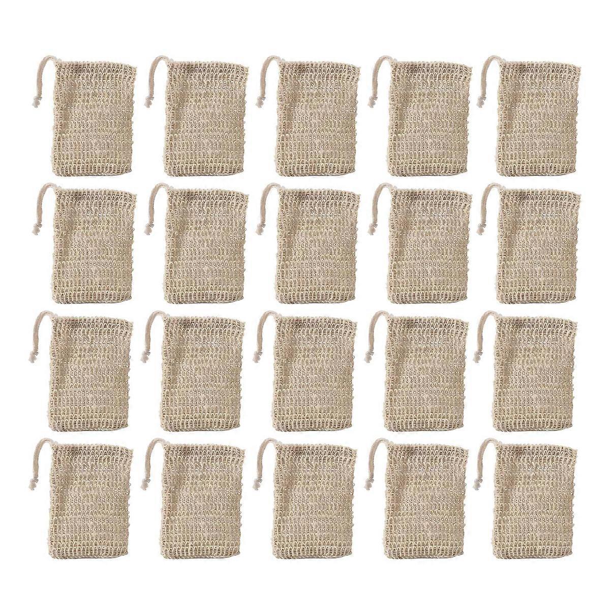 50 Stück Duschseifenbeutel Aus Sisal, Peeling-seifenhalter