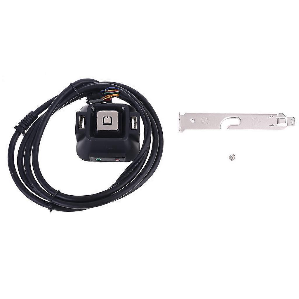 Multifunktionaler Usb 2.0 Computer-pc-schalter Mit Externem Ein-/ausschalter, Reset-taste Und Mikrofonanschlüssen
