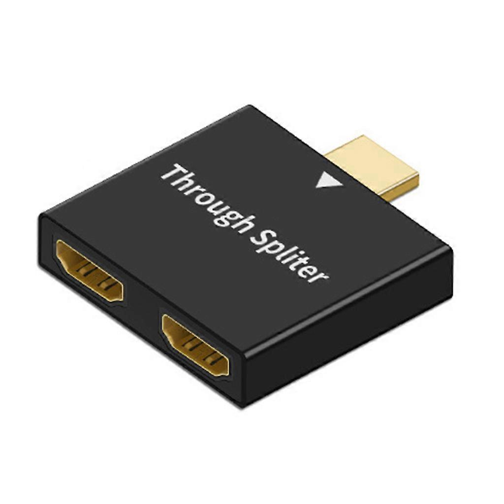 Haushalts-, Studentenwohnheim- Oder Büro-splitter-adapter (stecker Auf Zwei Buchsen) Für Monitor Und Laptop