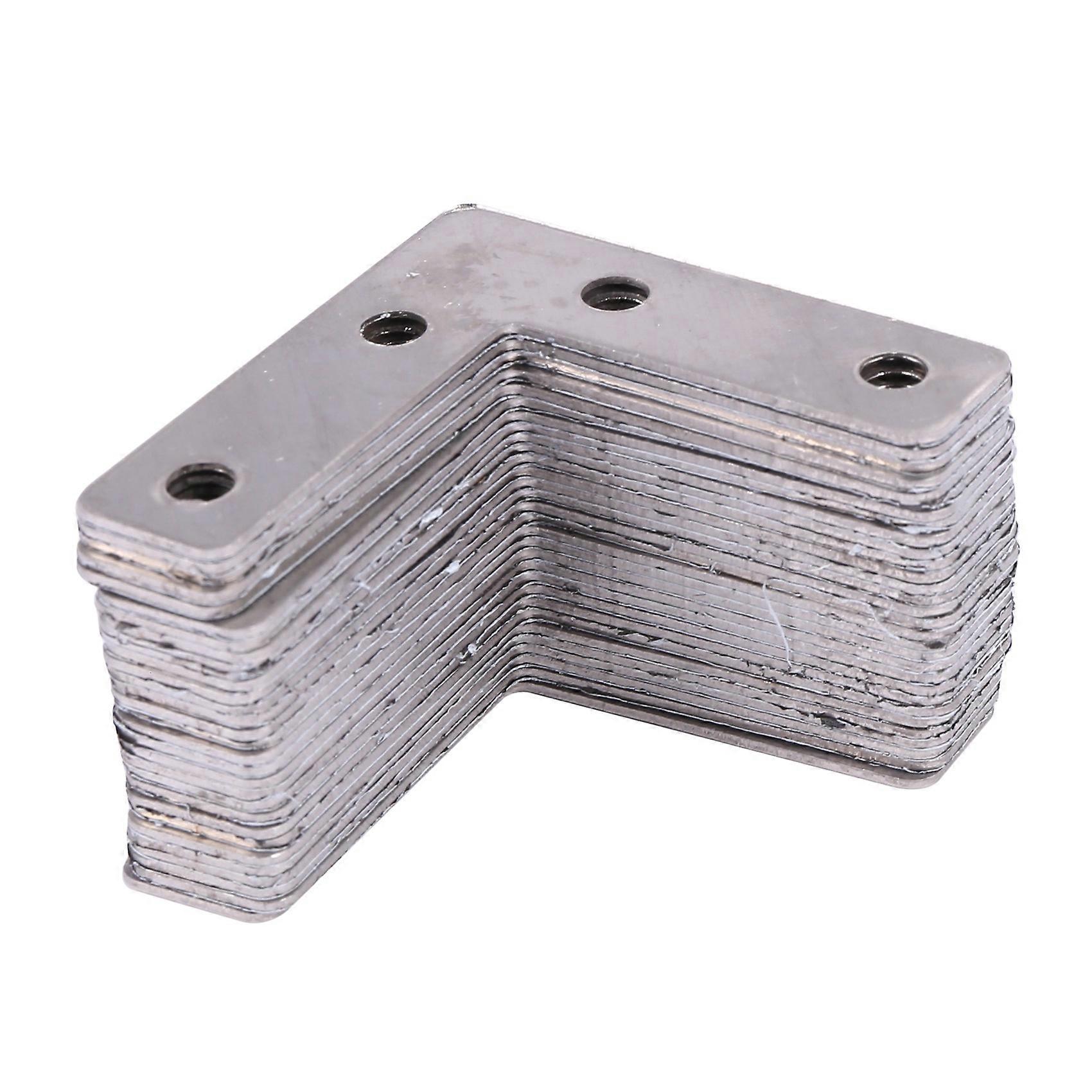 50 Mm X 50 Mm X 1 Mm L-förmige Flache Befestigungs- Und Reparaturplatten, 30 Stück