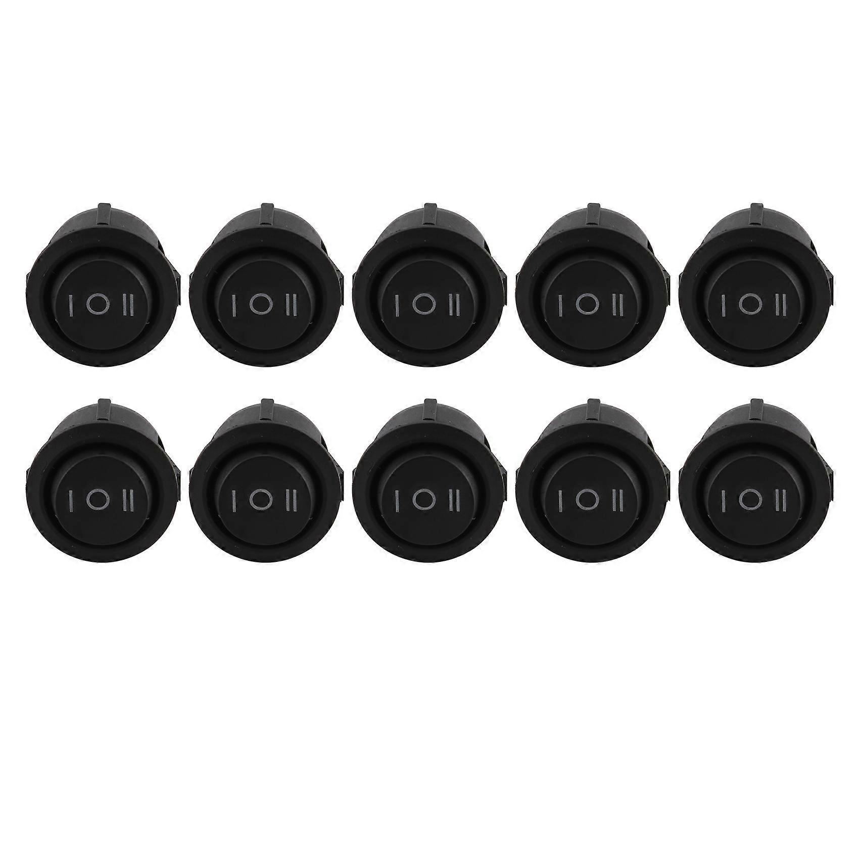 10 Stück X Ein/aus/ein 3-positionen Spdt Rund-boots-wippschalter 6a/250v 10a/125v Ac--