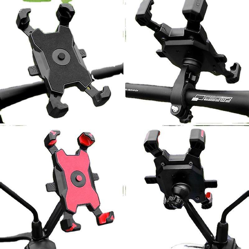 Motorrad-handyhalterung, 4-teilige Universelle Lenkerhalterung Mit 360°-drehung Für 3,5-6,5 Zoll Gps-smartphones