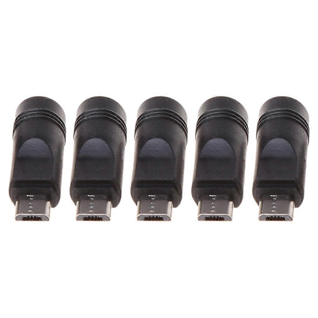 5 Stück 5,5 X 2,1 Mm Klinkenbuchse Auf Micro-usb-stecker Für Dc-stromanschlussadapter