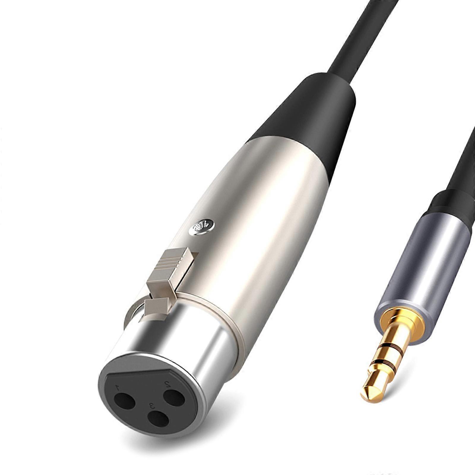 Symmetrisches Xlr-buchse-auf-klinkenstecker-kabel (3,5-mm-klinke) Für Smartphones, Lautsprecher