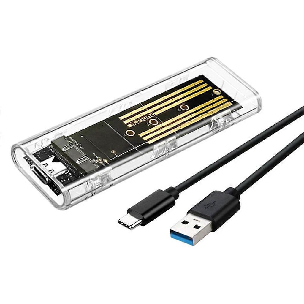 Leichtes M.2 Pcie Ssd-gehäuse – Usb 3.2 Typ-c Dual-protokoll-festplattengehäuse