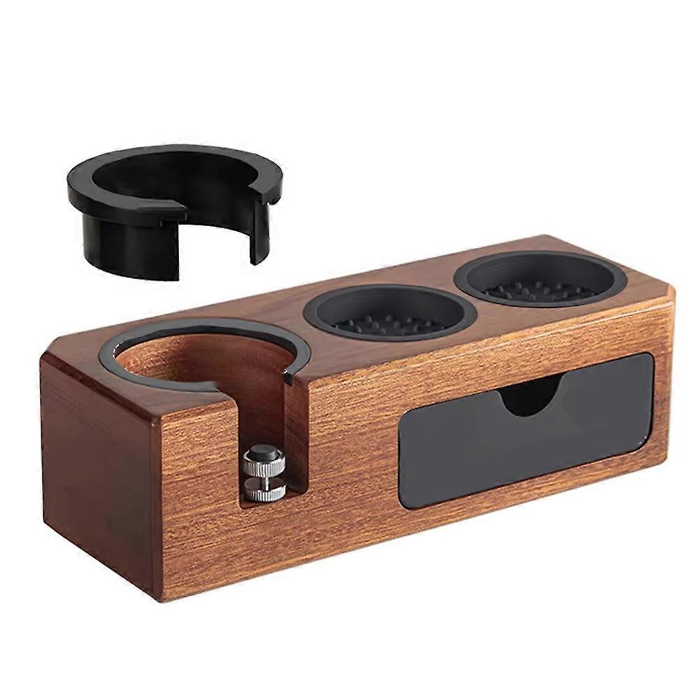 Espresso-tampstation Mit Holzhalter, Inklusive 3 Löchern-b-