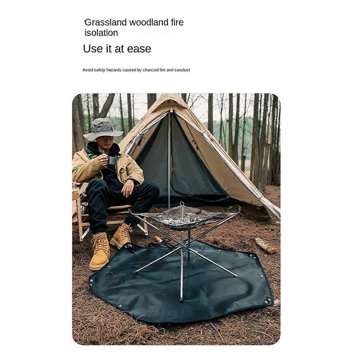 Flammschutzmatte Für Camping, Picknick, Grill, Lagerfeuer Und Kocher