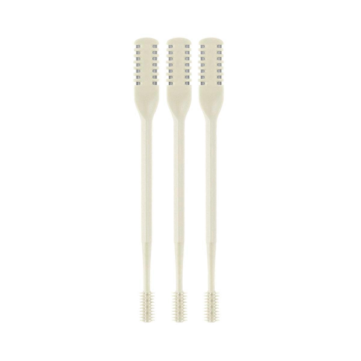 2-in-1 Nasenhaartrimmer, 360° Drehbar, Cremegelb