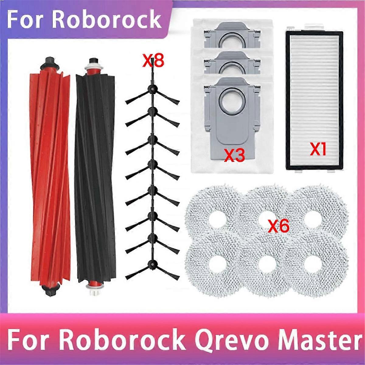 20-teiliges Ersatzteilset Für Roborock Qrevo Master Seitenbürste – Wie Abgebildet