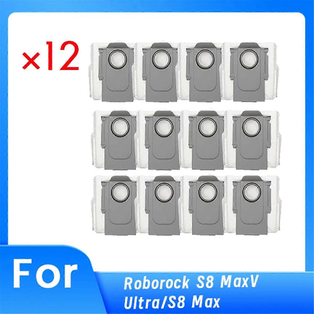 12 Staubbeutel Für Roborock S8 Maxv Kehrmaschine – Zubehör – Staubbeutel – Wie Abgebildet