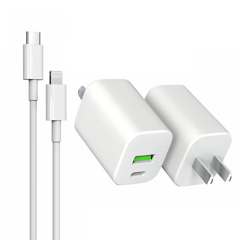 Mit Zwei Datenkabeln, 30-w-usb-c-wandladegerät Für Apple Iphone 14, 13, 12, 11, X, Samsung S21, S20, A53, Huawei, Xiaomi, Honor, Ipad Charge R