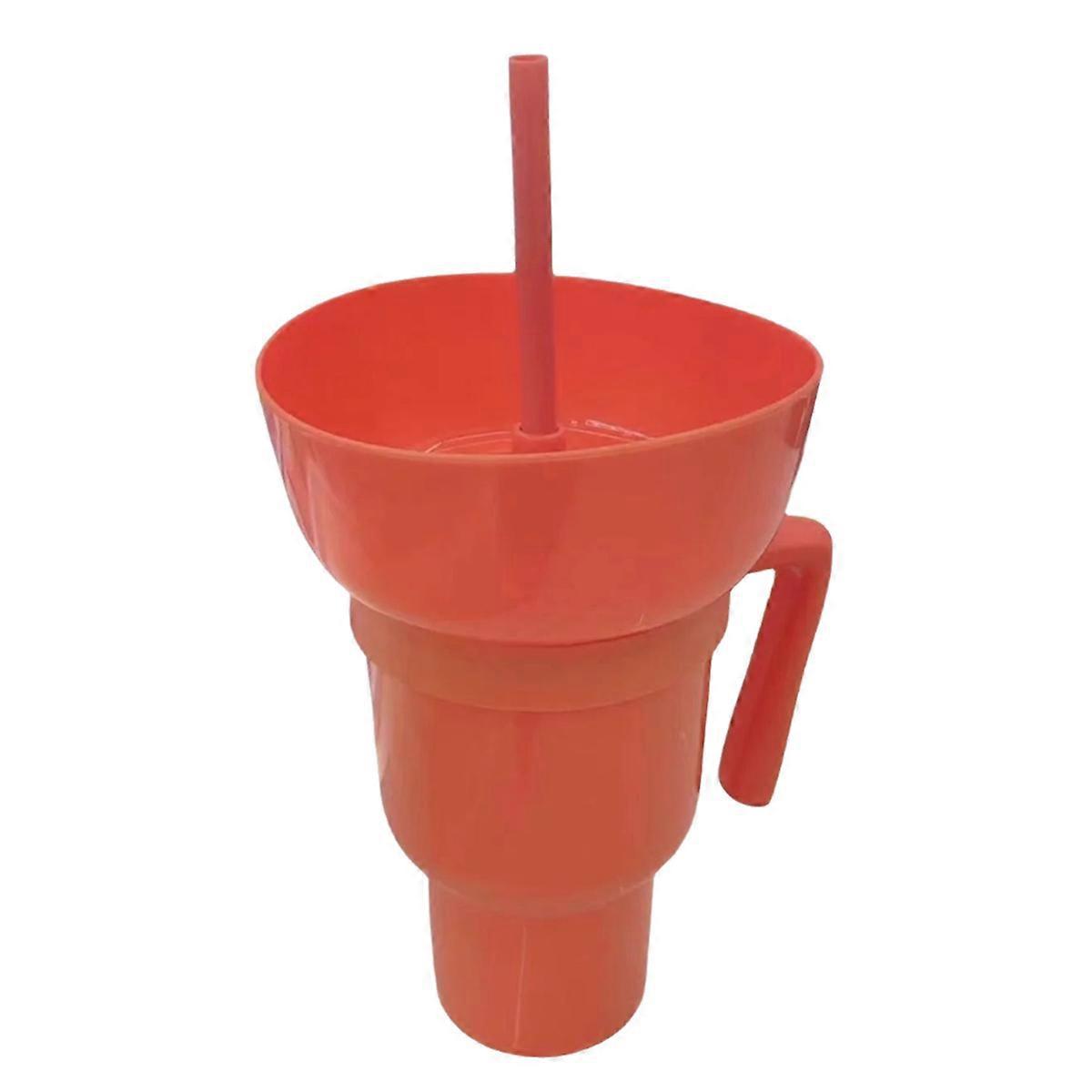 Popcorn-snacks, Integrierter Getränkebecher, Orange