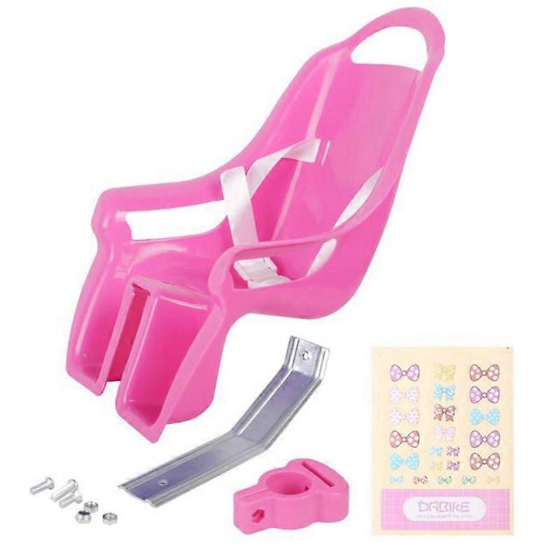 Universeller Puppenfahrradsitz Mit Aufklebern Zum Selbermachen, Mädchen, Kinder, Rosa