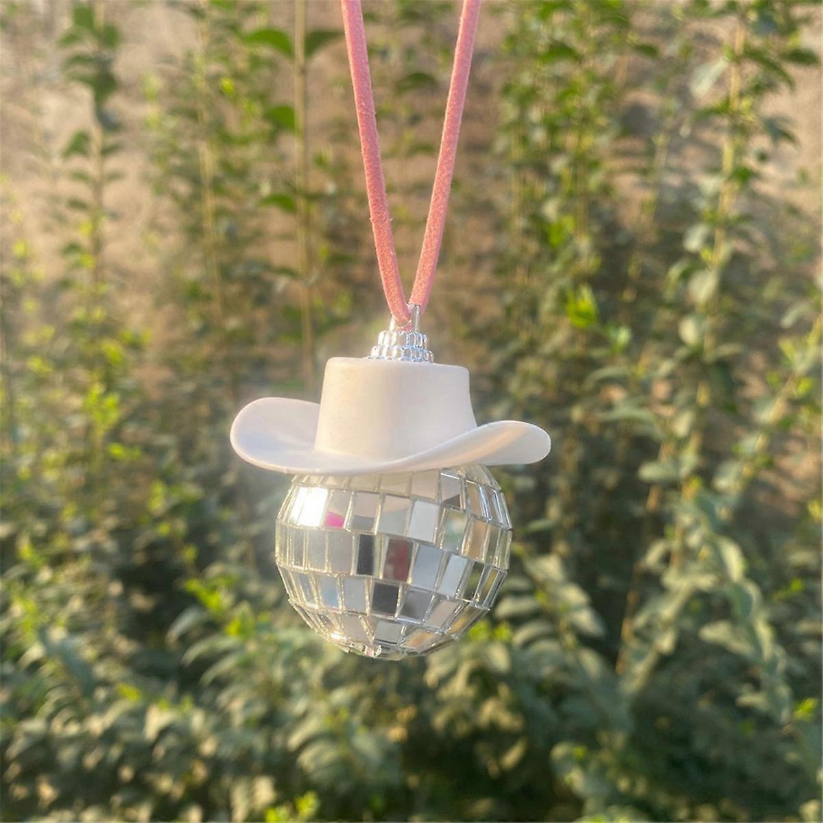 Discokugel-cowboyhut-autozubehör, Autoinnenausstattung - Rosa
