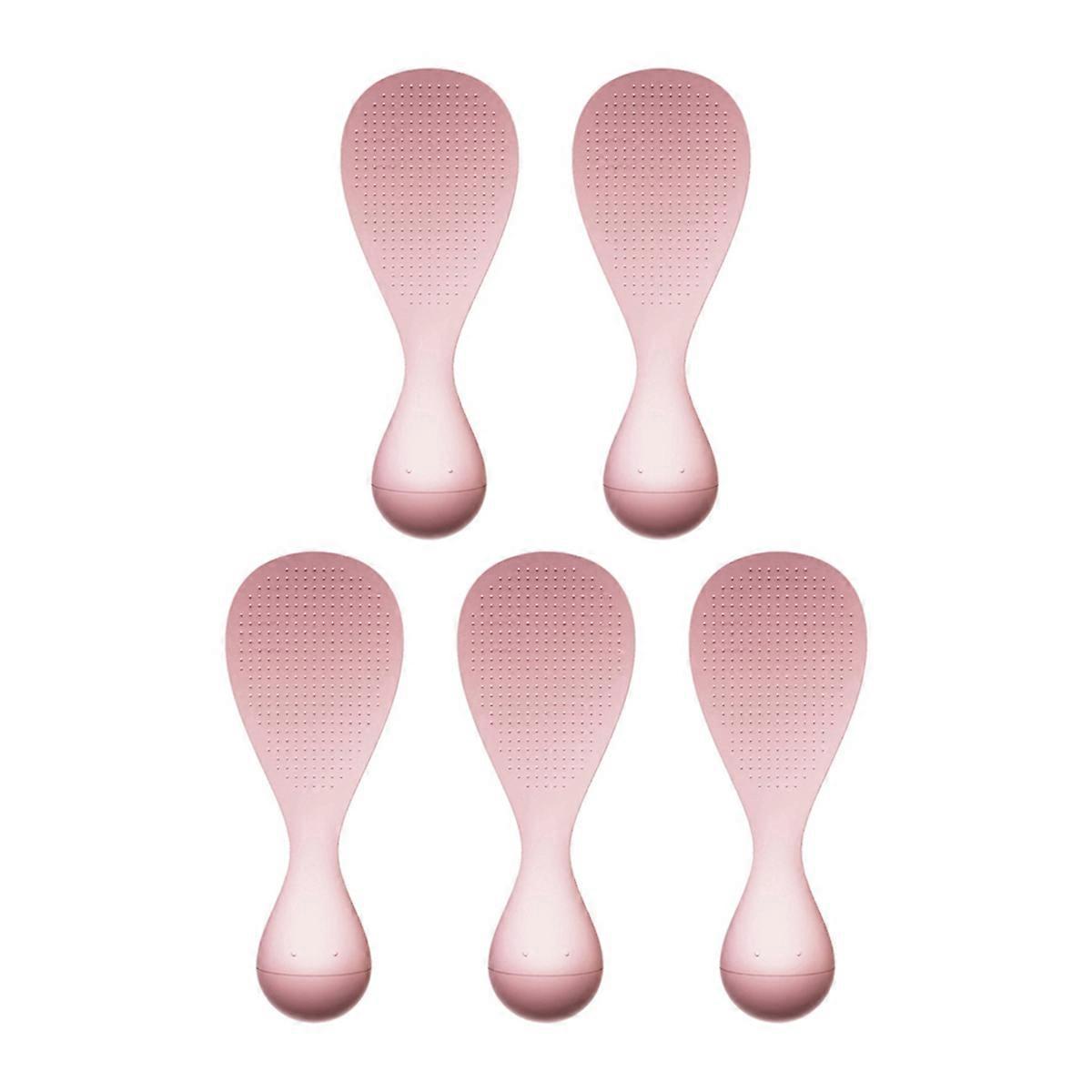 5-teiliges Antihaftbeschichtetes Reislöffel-set, Reiskelle Für Kochgeschirr – Rosa