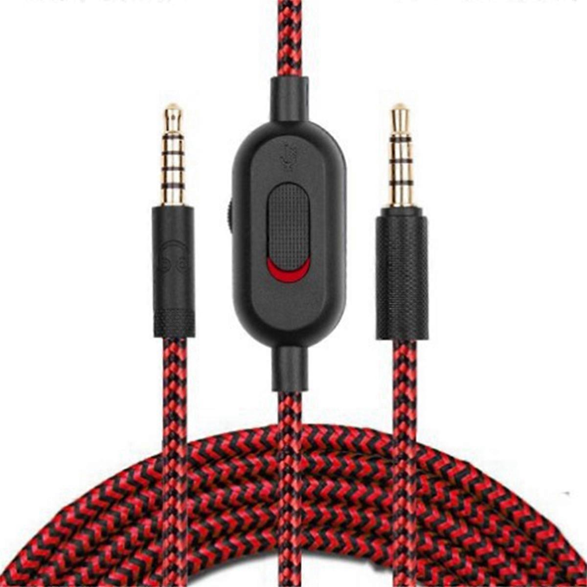 2 M Langes Ersatz-audiokabel Für Logitech Gpro X Kopfhörer, Rot