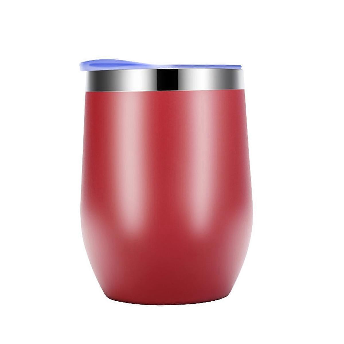 Eierschalenbecher, Doppelwandiger, Isolierter Edelstahlbecher, Rot