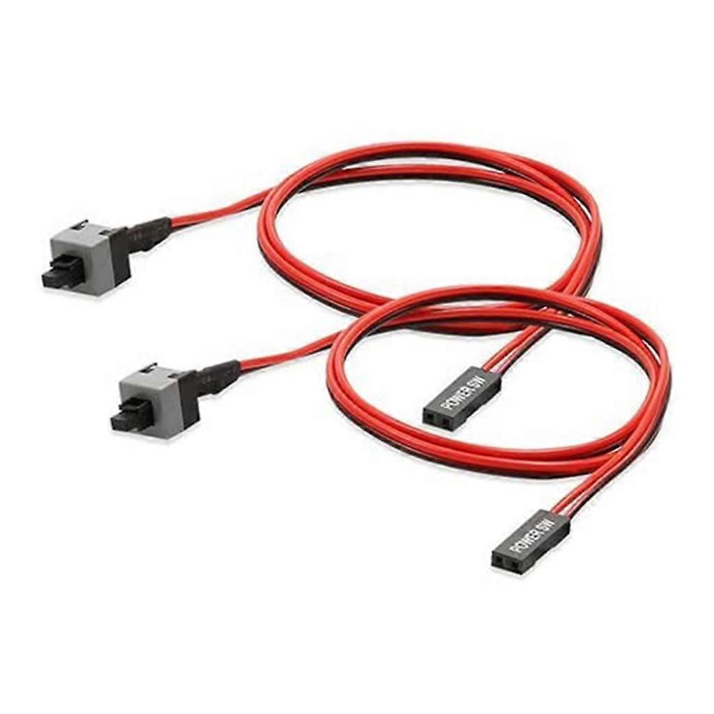 Netzkabel Mit Ein-/ausschalter, 2-polig, Sw-pc-computer-schalterkabel, 50 Cm, 2er-pack