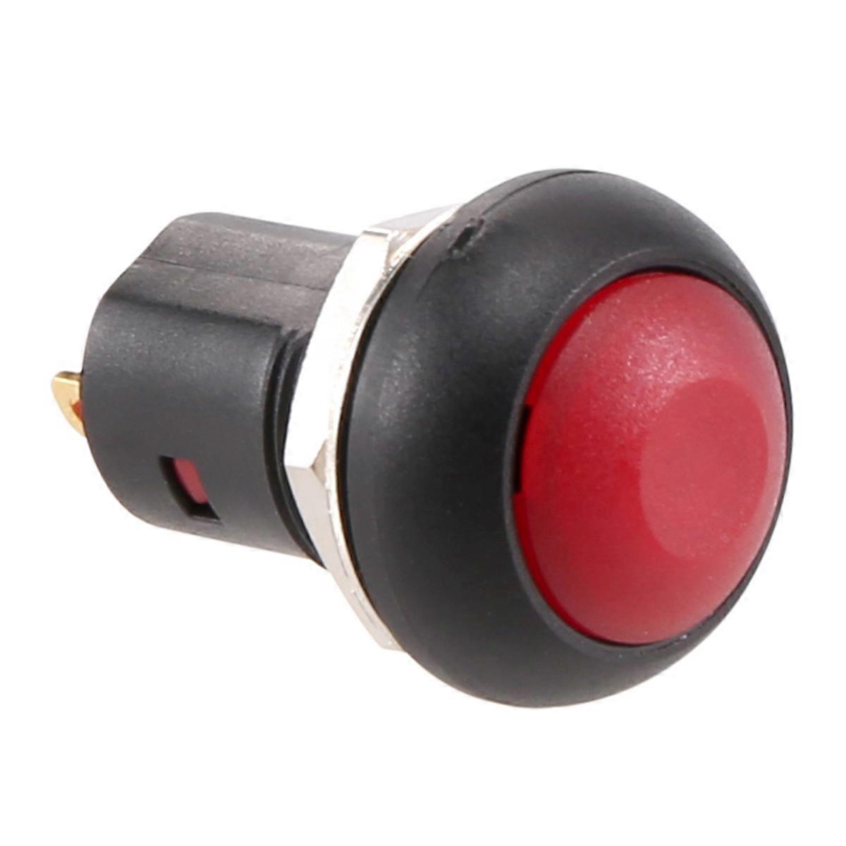 Ein-/ausschalter Mit Rastfunktion, Wasserdicht, 12 Mm Drucktaster, Spst, 2 A, Ip67, Rot