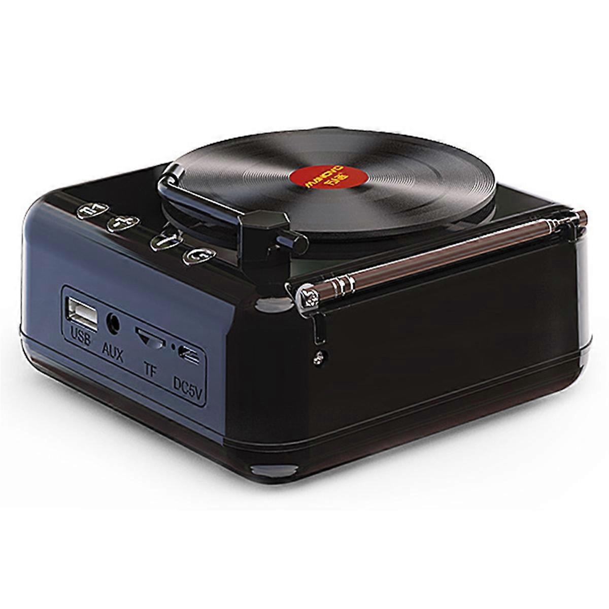Manovo Tragbarer Bluetooth-lautsprecher Mini-musik-basslautsprecher Schwarz--