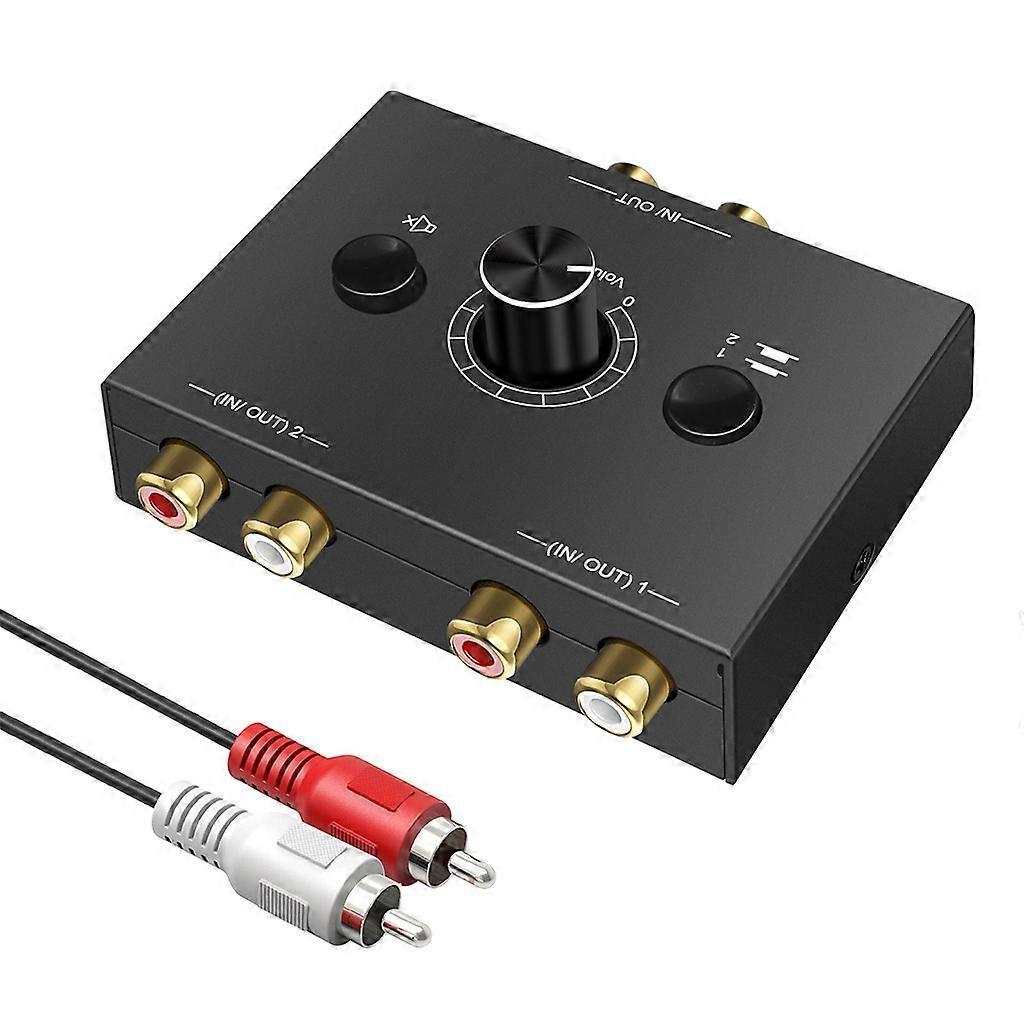 R/l Stereo-audio-bidirektionaler Umschalter 2 X 1/1 X 2 L/r Stereo-kopfhörer