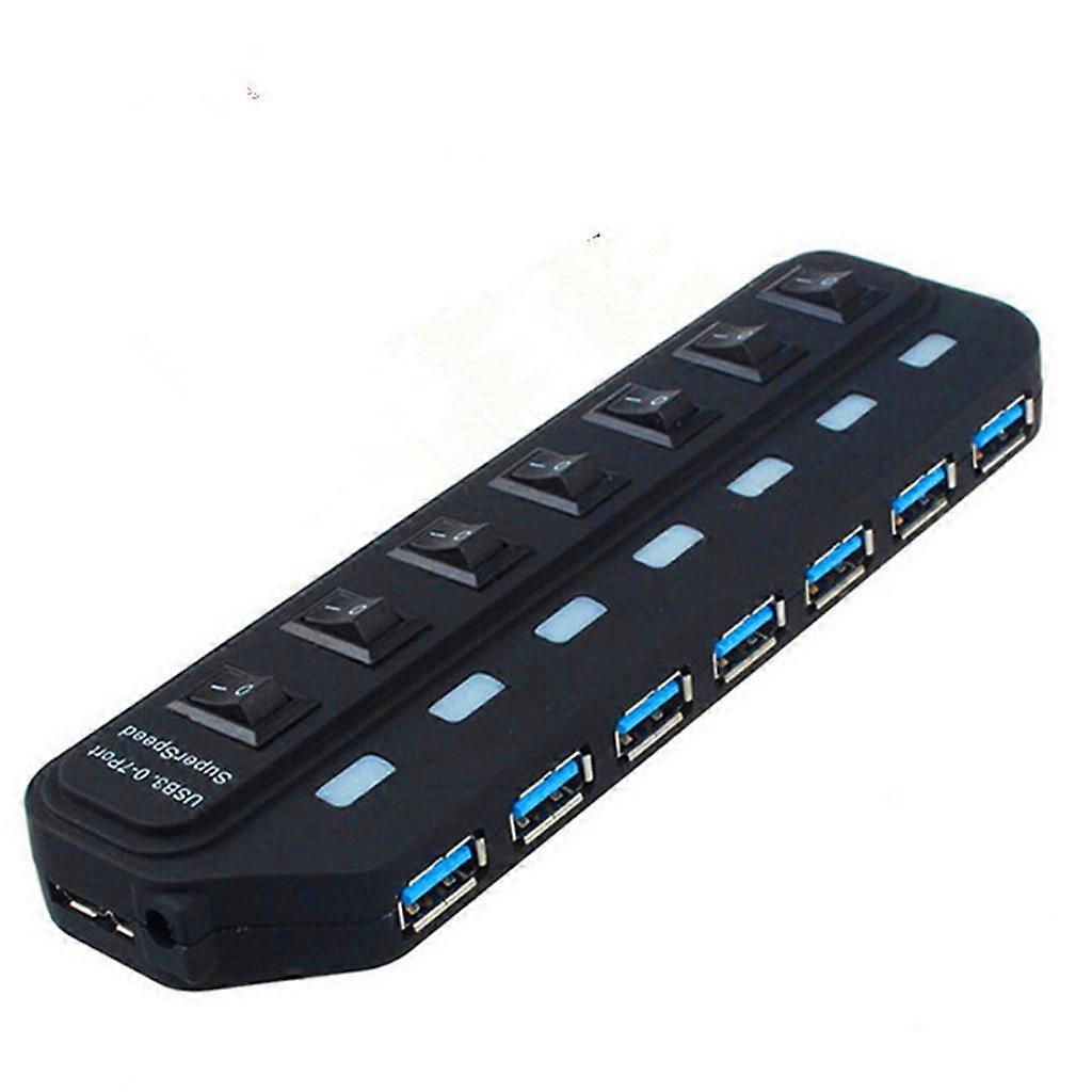 High-speed-usb-3.0-datenhub Mit 7 Usb-anschlüssen Und Individuellem Netzschalter