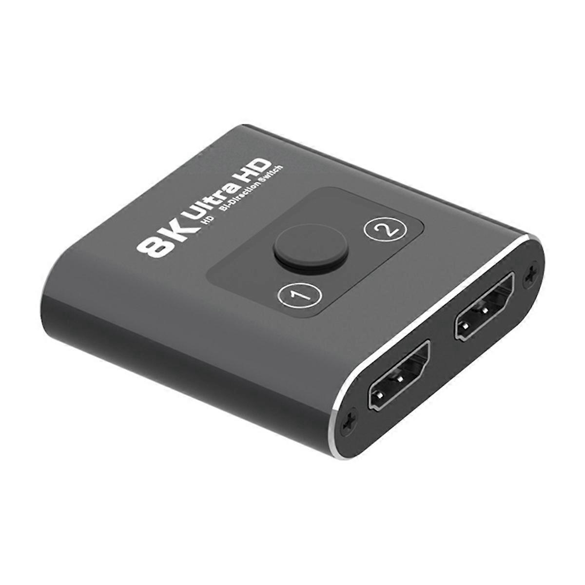 Hd 8k 60hz Bidirektionaler Schalter 1 Eingang 2 Ausgänge Dual-display Für Laptop/pc