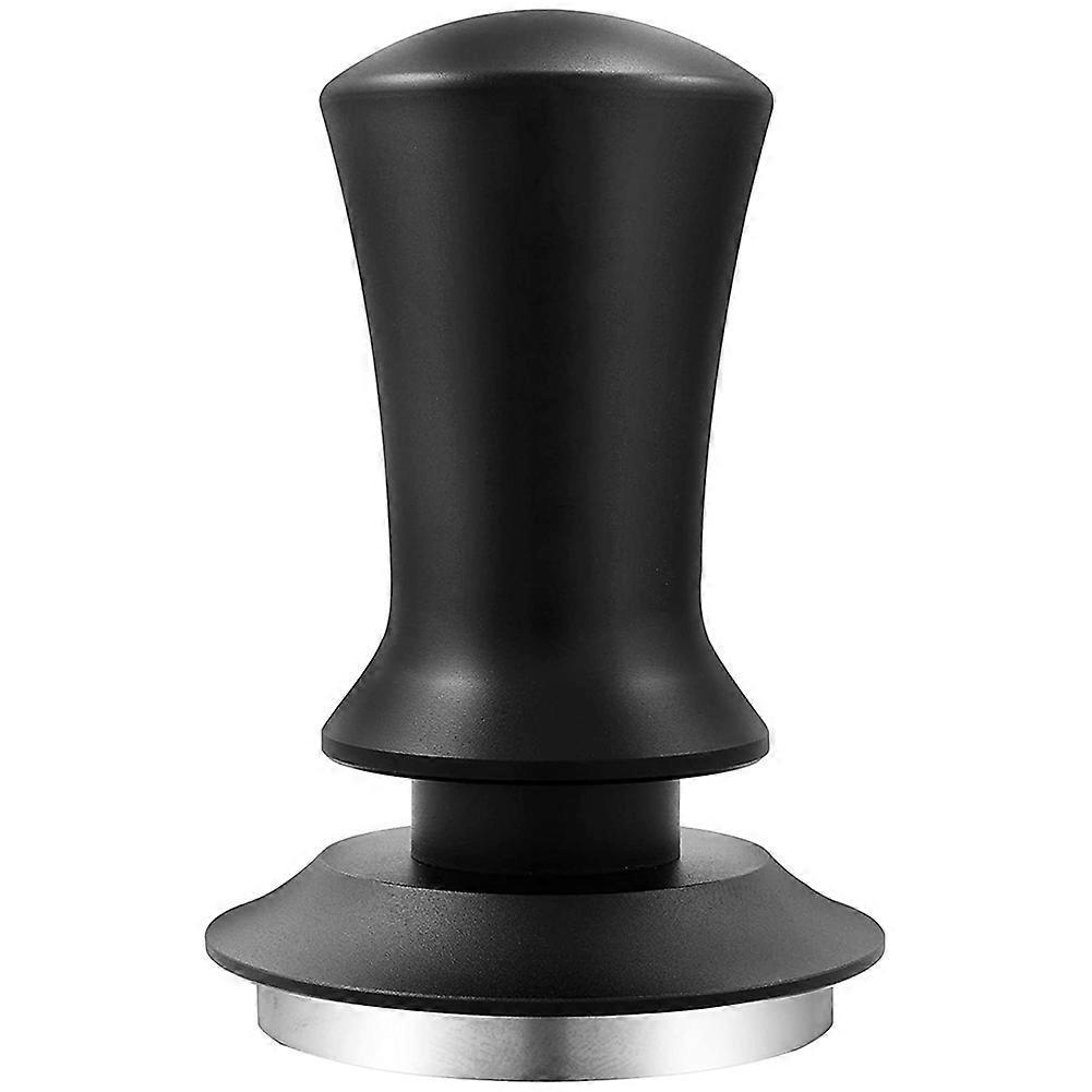 Kaffeetamper, Espressotamper, Mit Kalibrierter Feder, Schwarz 58 Mm