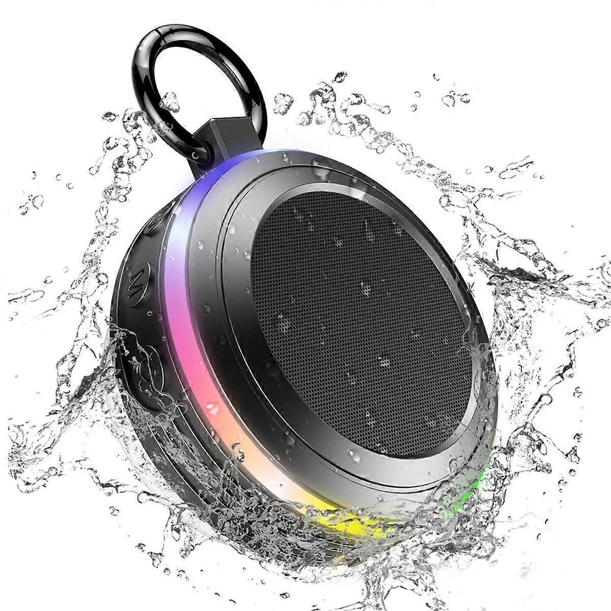 Bluetooth-lautsprecher, Wasserdicht, Badezimmer-fm-radio, Sportlautsprecher, Schwarz