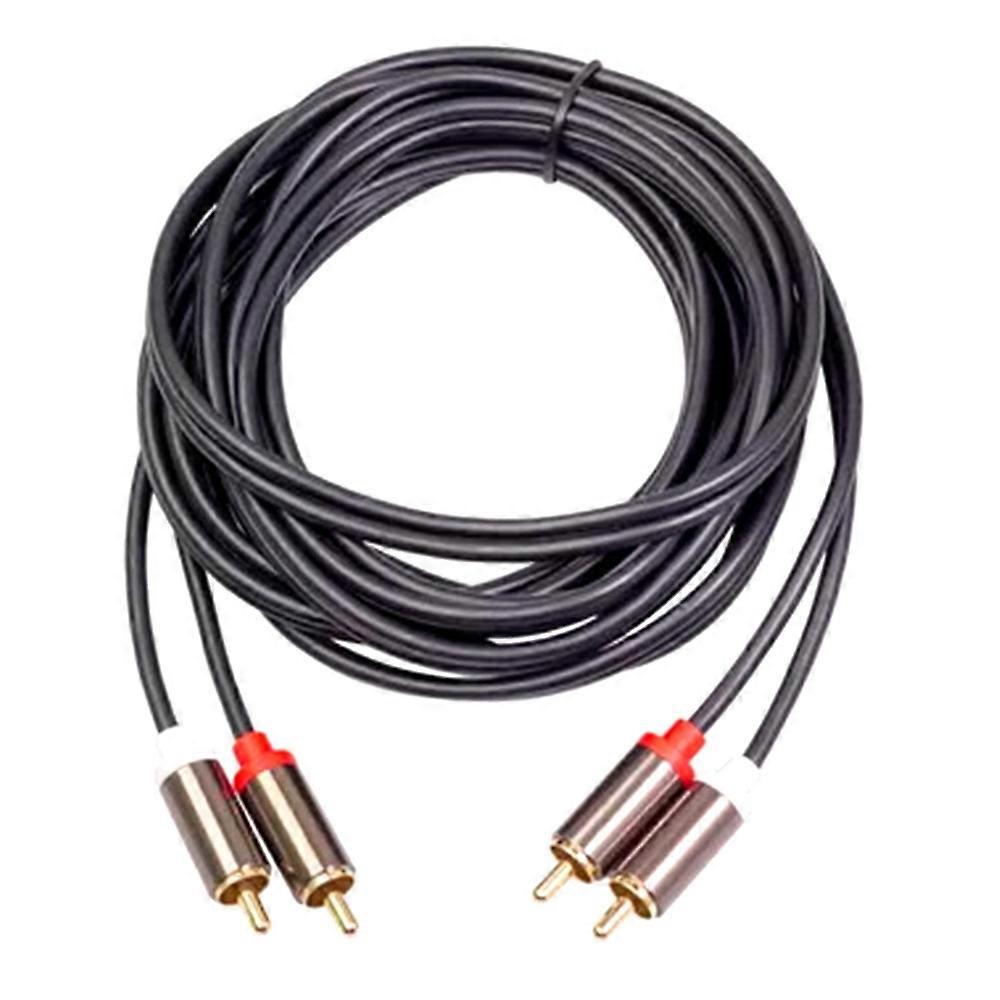2rca Auf 2 Rca Stecker Auf Stecker Audiokabel, Vergoldetes Rca-audiokabel