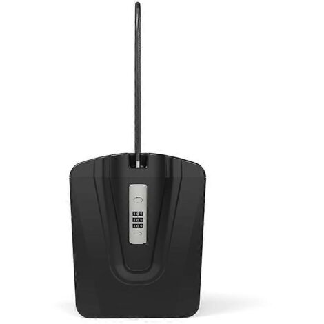 Tragbarer Reisesafe Mit Kabel, Reisesafe Mit Passwort, Schwarz