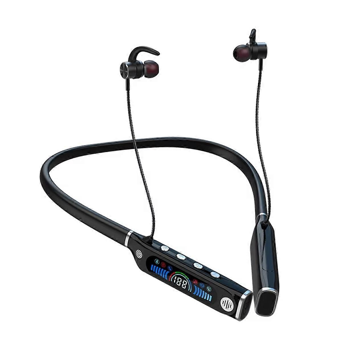 Bluetooth-sportkopfhörer Mit Mikrofon Und Wiedergabefunktion – Schwarz