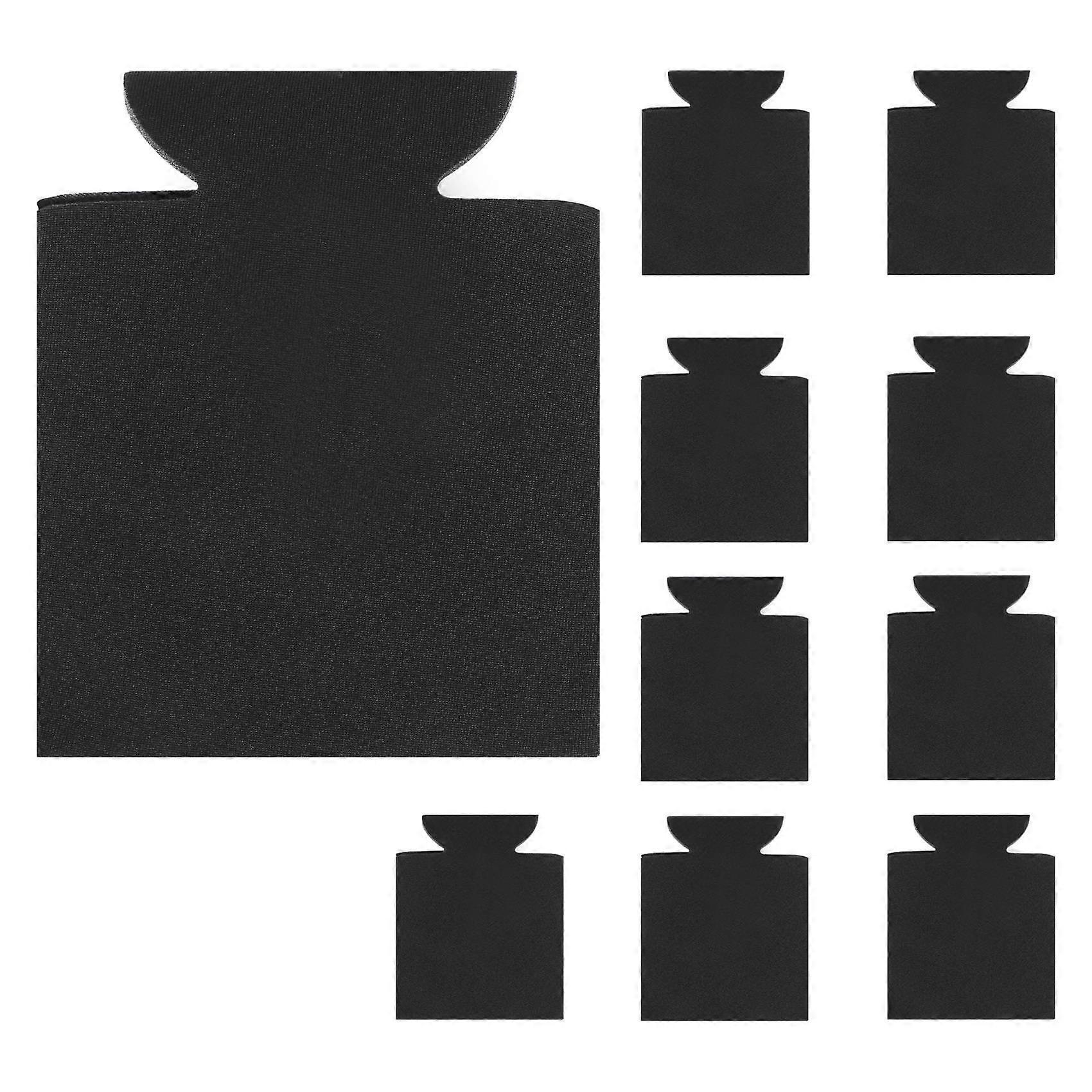 10 Stück Neopren-bierdosenkühler, Getränkebecher-flaschenhülle, Schwarz