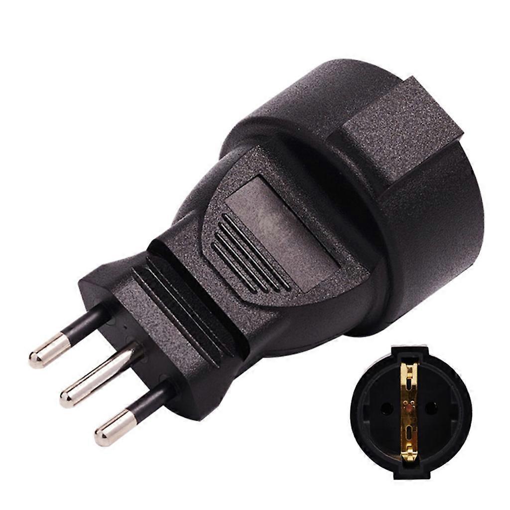 Stromanschluss-konverter 3-poliger Italienischer Stecker Auf 2-poliger Runder Eu-stecker-konverteradapter