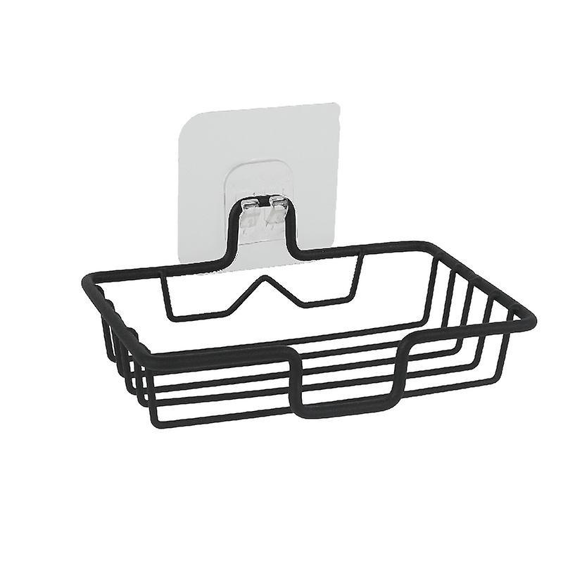 Selbstklebende Seifenschale Zur Wandmontage Für Dusche Und Badezimmer, Schwarz, 1 Stück, Edelstahl, Schwarz