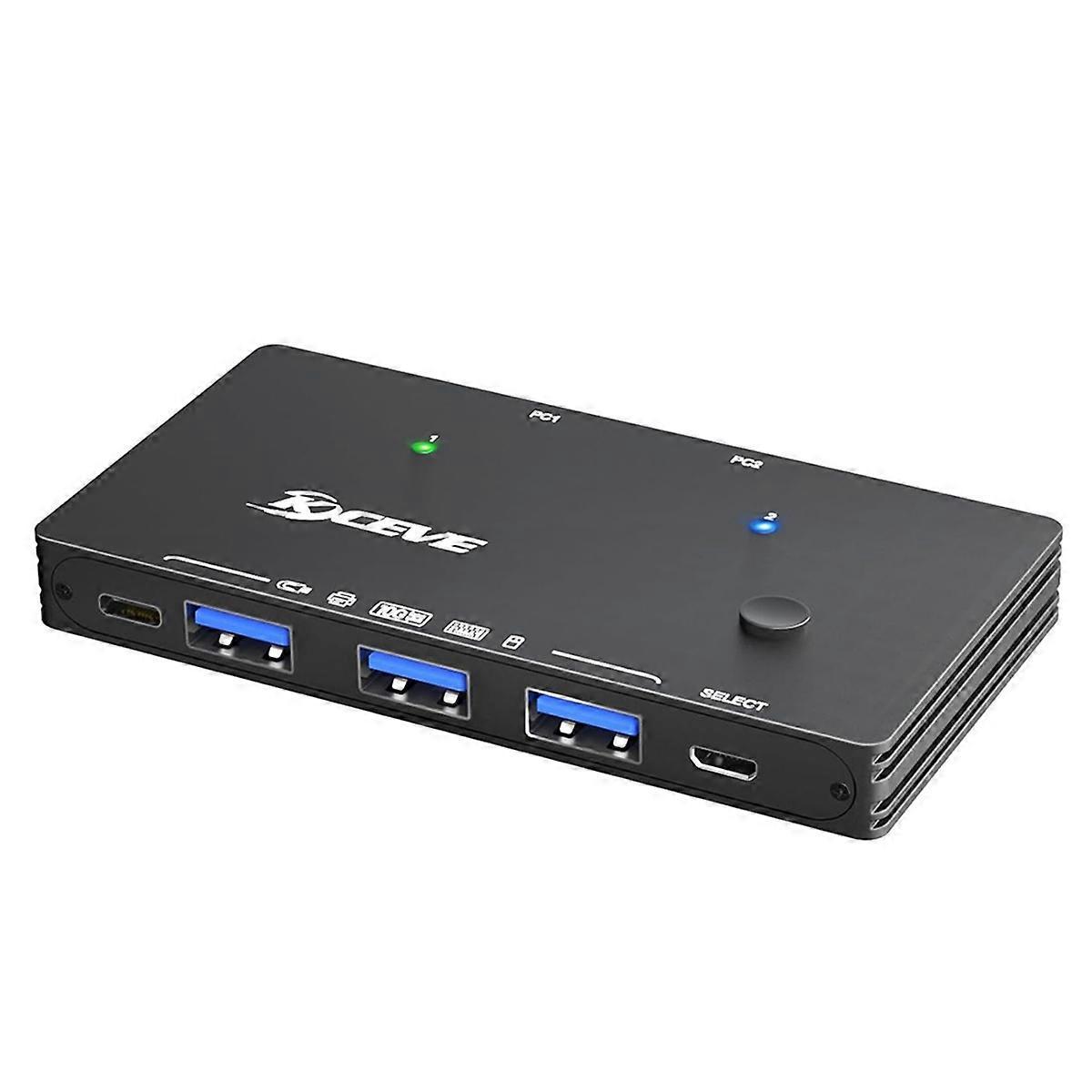 Usb 3.0-umschalter, 10 Gbit/s, 2 Eingänge, 4 Ausgänge, Usb-c-umschalter Für Scanner
