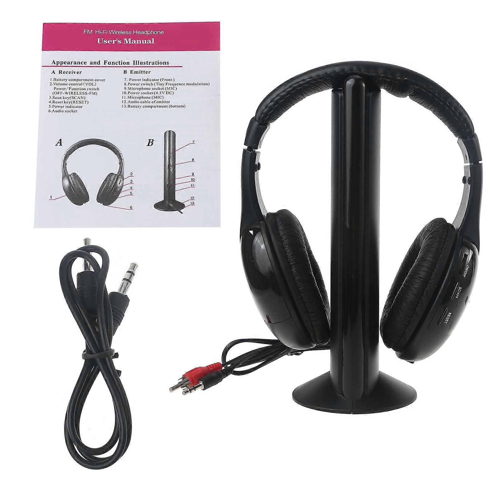 Kabelloser Kopfhörer Mit Audiokabel, Fm-radio Und Starkem Signal