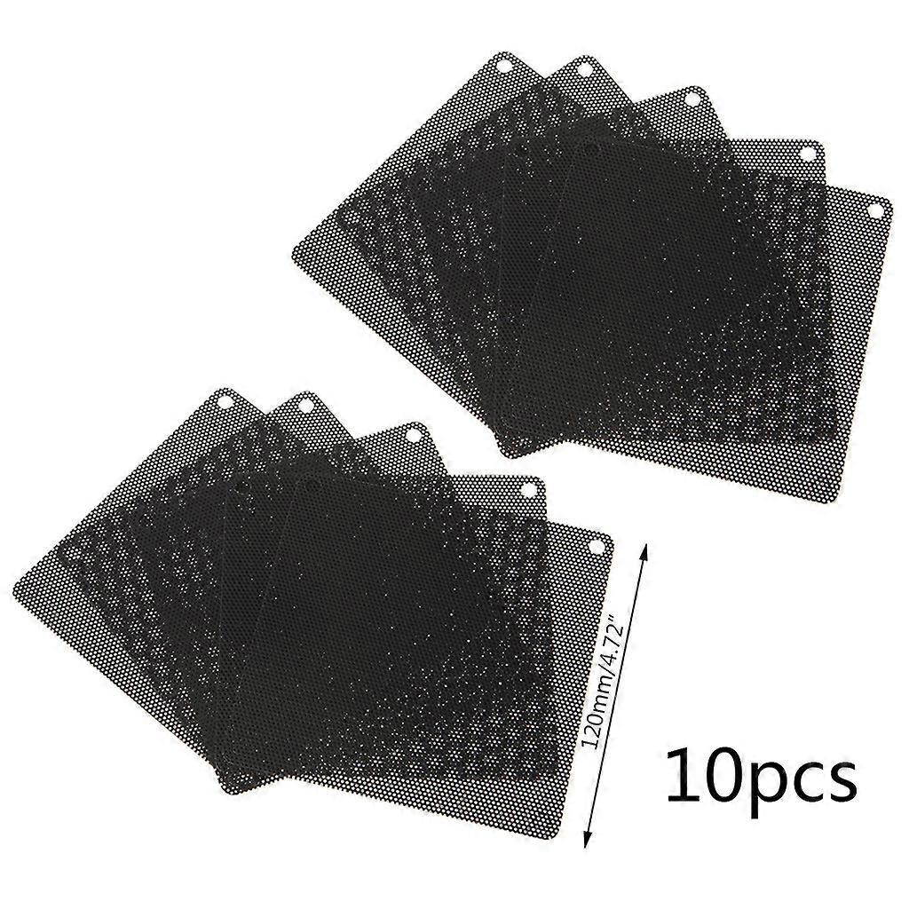 Pc-lüfter-staubschutzgitter, Gehäusekühlerfilter, Staubdichte Pvc-abdeckung, Hohe Dichte, 10 Stück