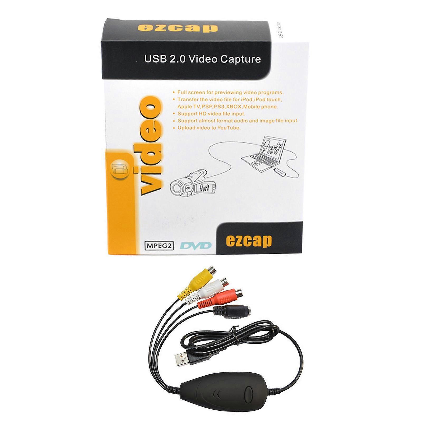 Ezcap172 Usb-video-grabber-aufnahmekonverter-adapter Vhs-videorecorder Dvd-camcorder Für Windows 10-systeme