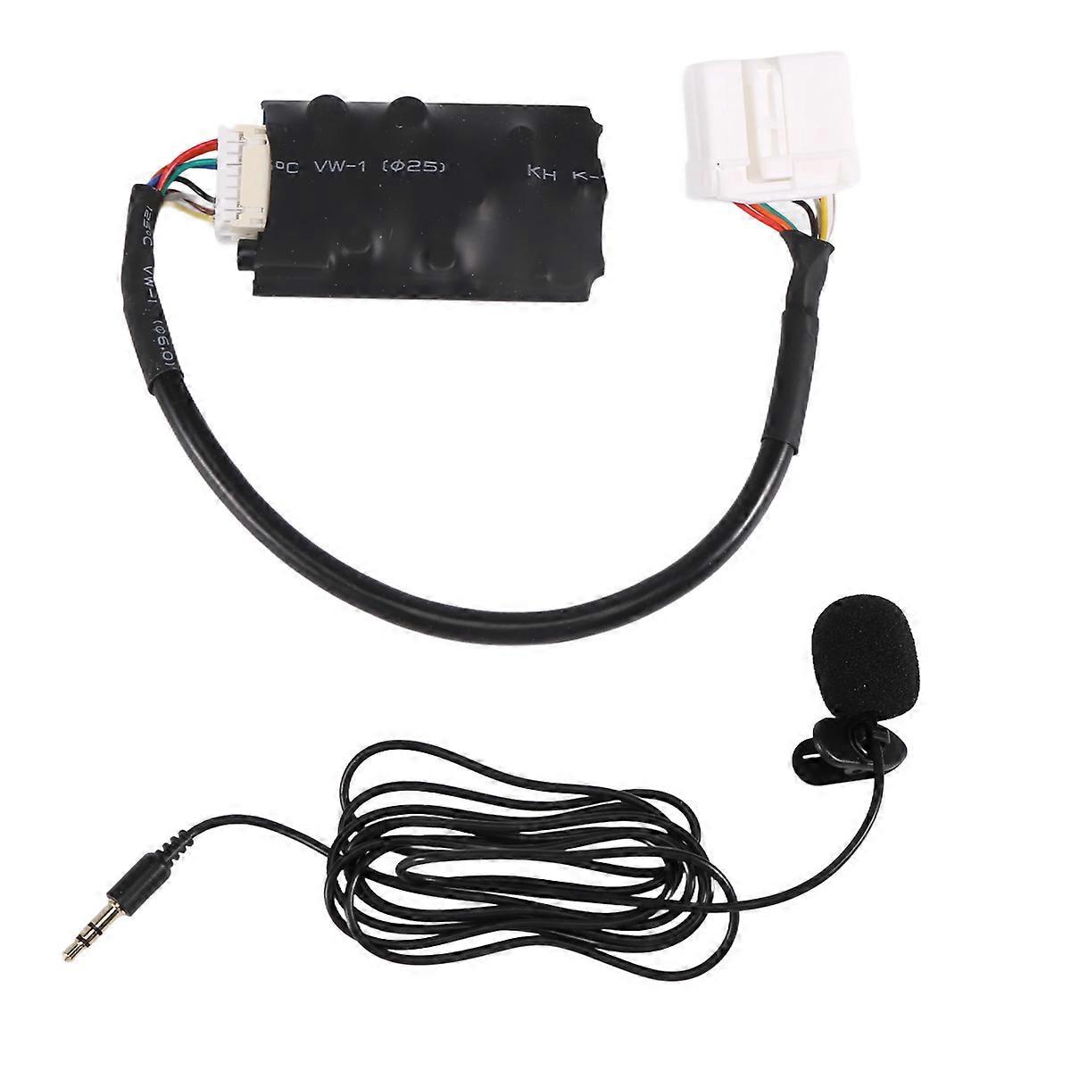 Autoradio-audioadapter Bluetooth Aux-kabel Mikrofon Freisprecheinrichtung