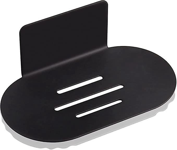 Schwarze, Wandmontierte Seifenschale, Duschseifenhalter Aus Edelstahl, Porenfreie Seifenschale Für Bad Und Küche